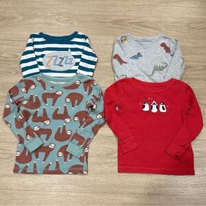 Carter’s little planet organic Kids Long Sleeve Shirt Set bundle - 18-24M